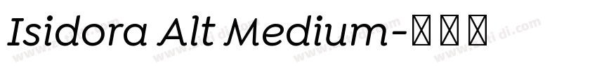 Isidora Alt Medium字体转换